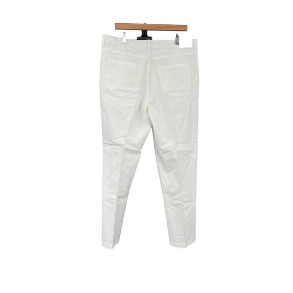 Graham Luxe Mens White Slim Fit Pants‎ 38x30 Golf Pants - Picture 2 of 11